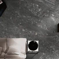 Qibo Dark Grey Stone Look Lappato Rectified Porcelain Tile 2807