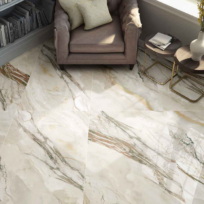 Rainbow Gliter Marble Look Polished Rectified Porcelain Tile 2953