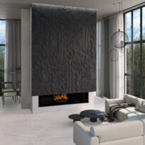 Minimal Noir Spanish Rectified Porcelain Wall Cladding 0472