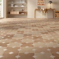 Ruanes Coto Diamond Vintage Look Spanish Rectified Porcelain Tile 0474