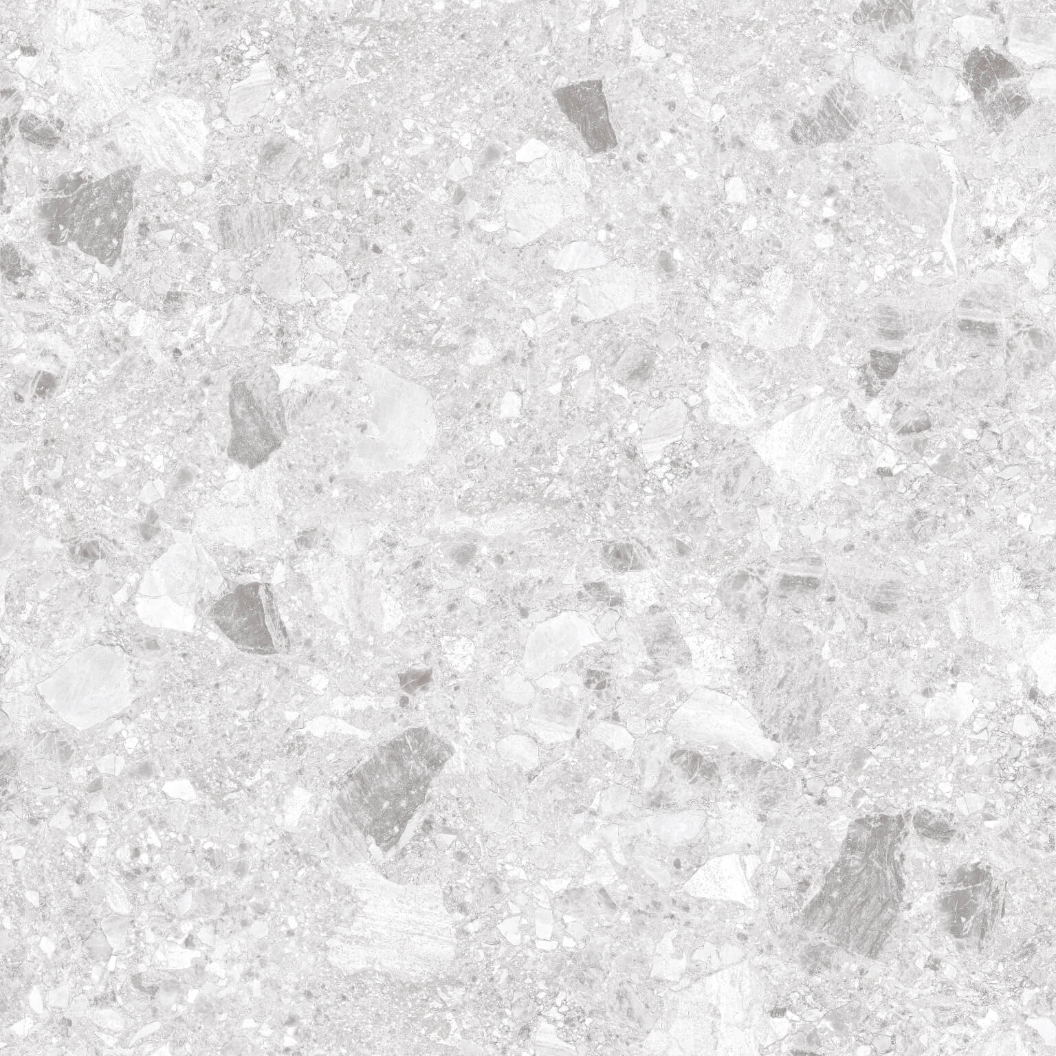 Breccia Light Grey Terrazzo Look In/Out Rectified Porcelain Tile 3935
