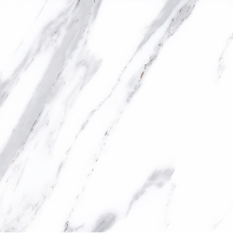 Imperial Carrara Marble Look Polished Rectified Porcelain Tile 3787