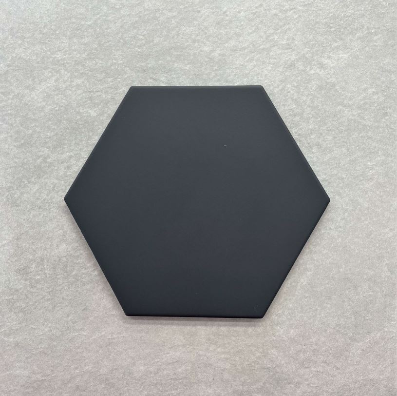 Magic Black Matt Hexagon Spanish Porcelain Tile 3911