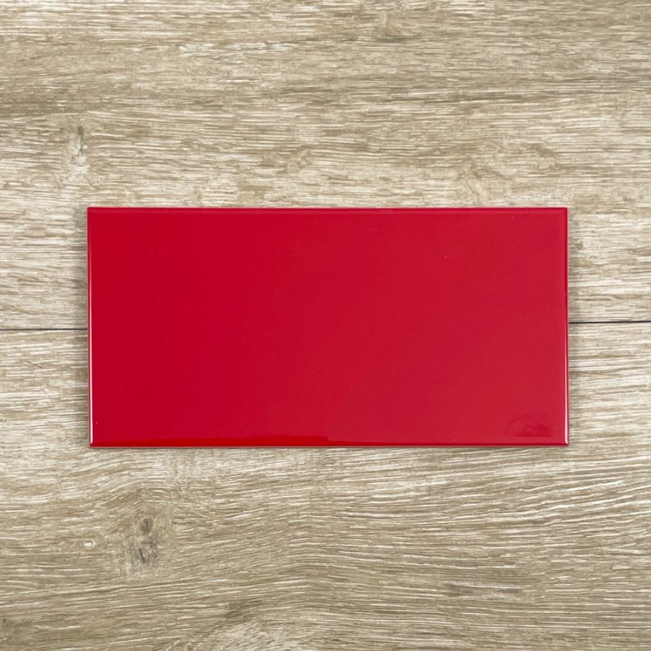 Ruby Red Gloss Ceramic Spanish Wall Tile 4222