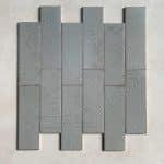 Pressed Silver Pattern Spanish Ceramic Wall Tile 4244