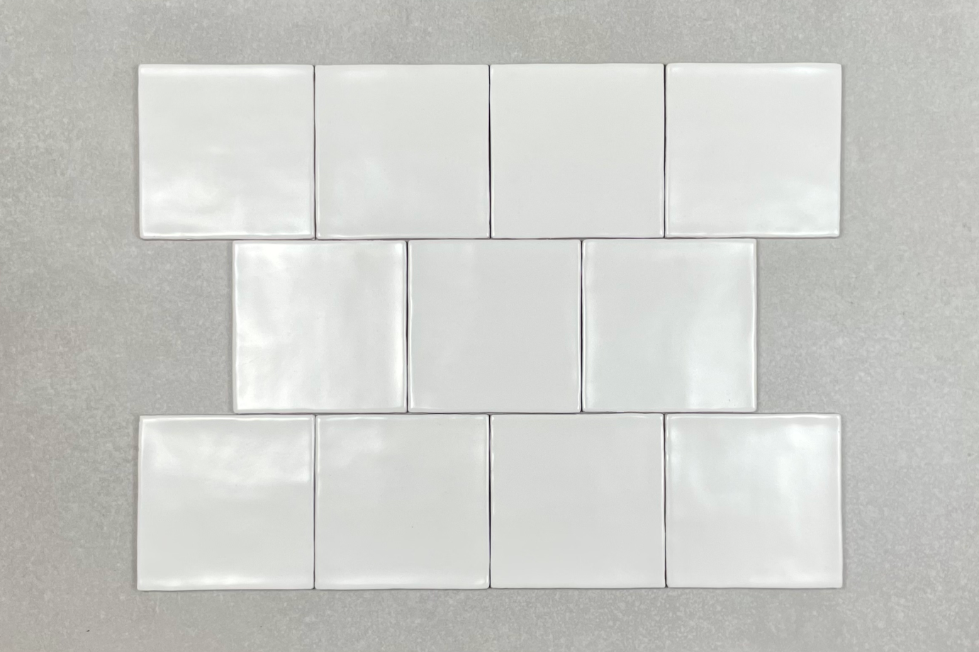 New England Wavy White Matt Ceramic Wall Tile 4294