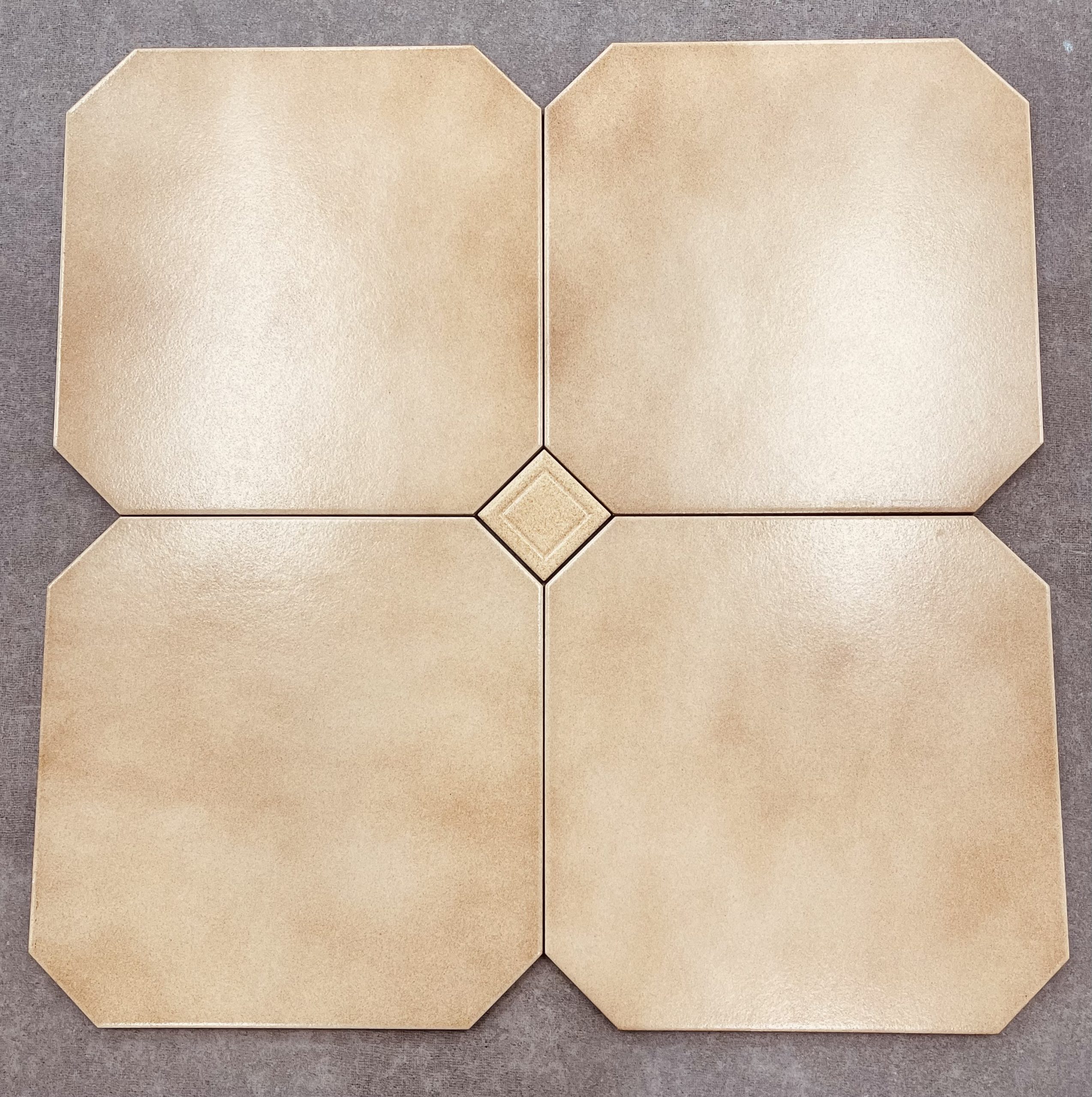 Tuscany Matt Finish Non Rectified Italian Floor Octagon Tile with Dot 4554
