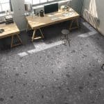 Breccia Dark Grey Terrazzo Look Rectified  Porcelain Paver 3848
