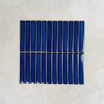 Gloss Sea Blue Large Kit Kat Fingers Glazed Porcelain Mosaic 7684