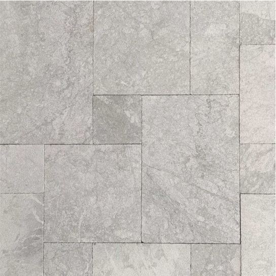 30mm Sky Grey Sandblasted Marble French Pattern Paver 8769