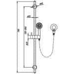 Chris Rail Shower (SR2-HS18) 9256