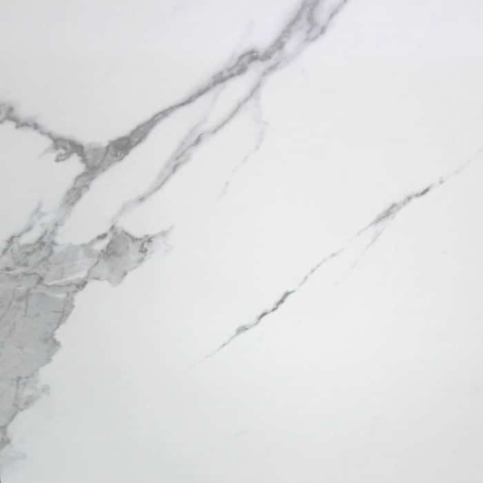 Calacatta White Marble Look Polished Porcelain Floor Tile
