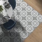 Black & White Retro Matt Spanish Porcelain Wall & Floor Tile 3464