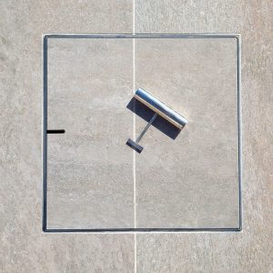 Hide Access Cover Key Grout Lines