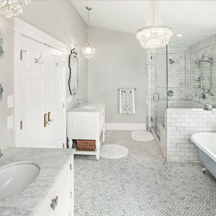 Only 15 Sheet Polished Bianco Carrara Herringbone Marble Mosaic Polished Bianco Carrara Herringbone Marble Mosaic Sheet