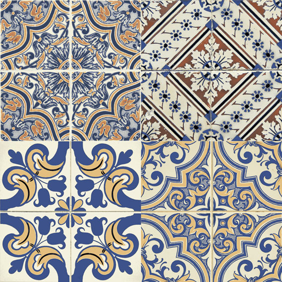 447x447mm Triana Spanish Decorative Floor and Wall Tile (#2003)