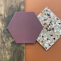 Mayfair Burgundy Hexagon Matt Spanish Porcelain Tile 3550