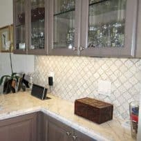 Bianco Carrara Arabesque Polished Marble Mosaic Sheet 7025