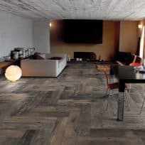 Black Matt Timber Look Non-Rectified Italian Porcelain Tile 6877