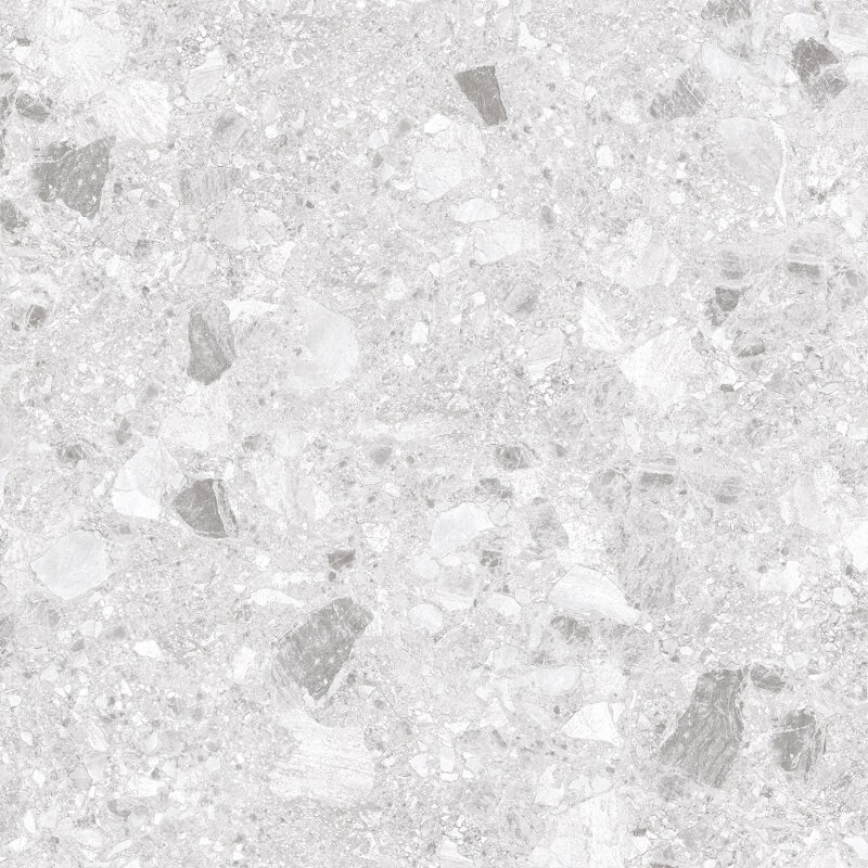 Breccia Light Grey Terrazzo Look In/Out Rectified Porcelain Tile 3688