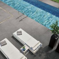 Dark Grey Concrete Look Anti Slip Rectified Porcelain Paver 3423