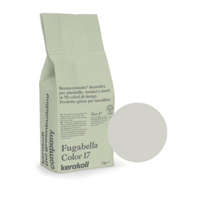 3kg Kerakoll Fugabella Colour Resin-Cement Grout No. 05 Stone 9837