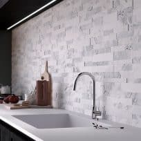 Gioi Bianco Stackstone Look Italian Non-Rectified Porcelain Tile 6656