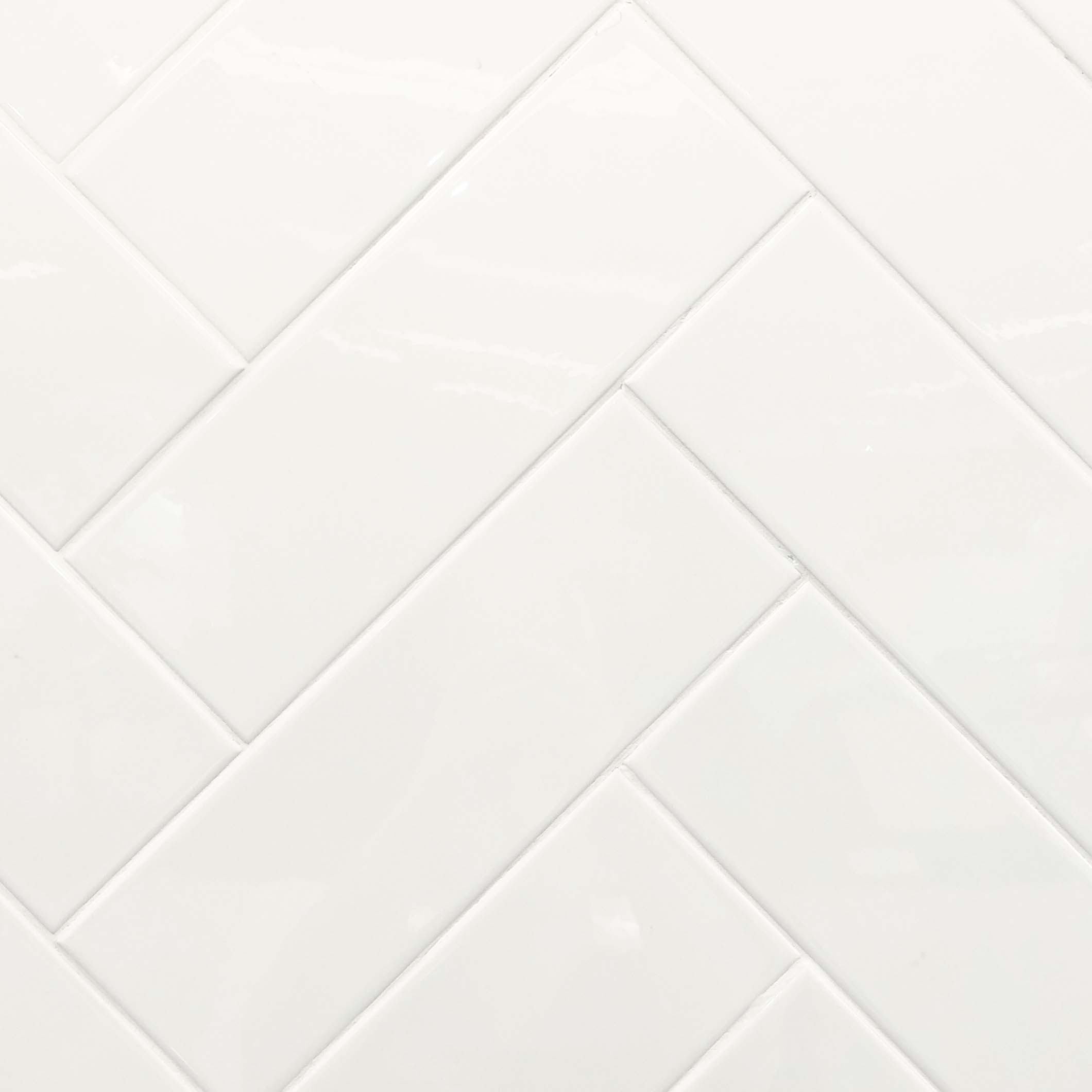 Gloss White Ceramic Subway Wall Tile 4107 Tile Factory Outlet