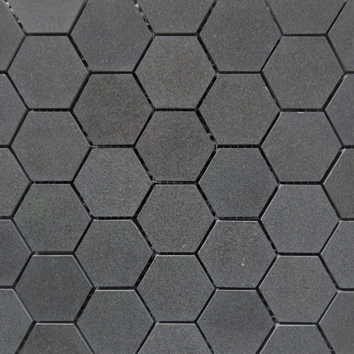 only 15 sheet hexagon charcoal polished mosaic sheet hexagon sheet