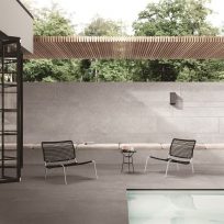 Light Grey Concrete Look Anti Slip Rectified Porcelain Paver 3422