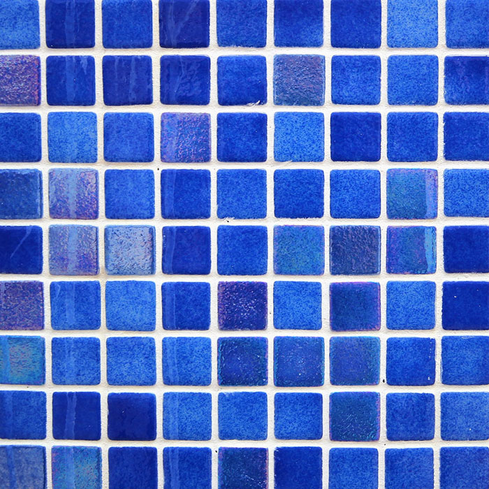 Mixed Blue Spanish Polyurethane Cord Glass Pool-Mosaic 7031