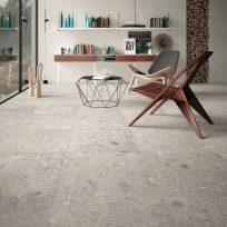 Norr Ash Terrazzo Look Anti-Slip Rectified Italian Porcelain Floor Tile (#6413)
