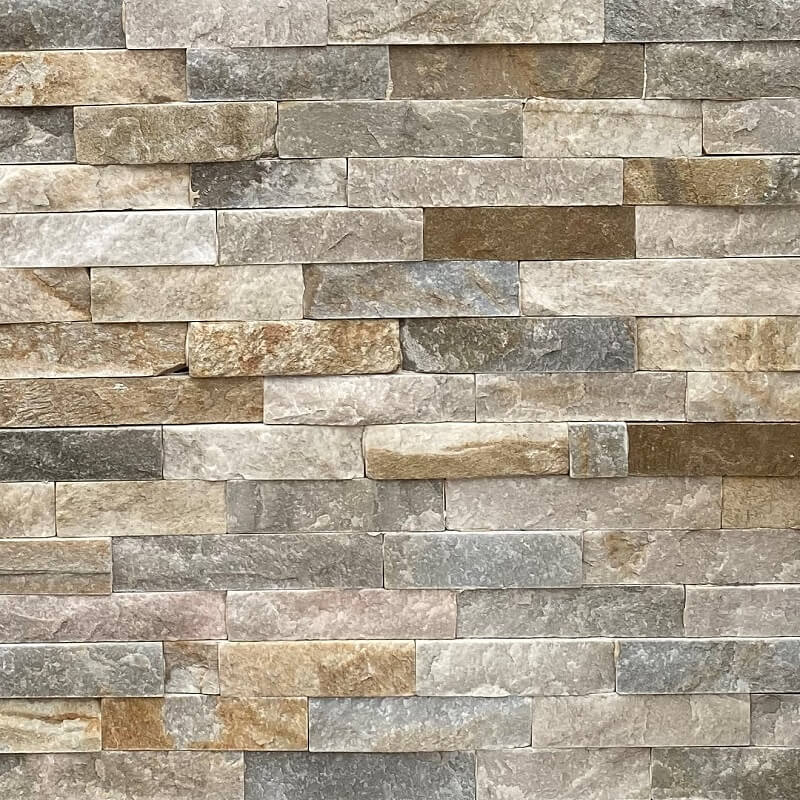 Quebec Pastel Natural Stackstone Wall, Stacked Stone Tiles