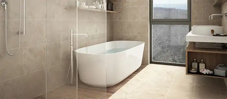travertine tiles for bathrooms