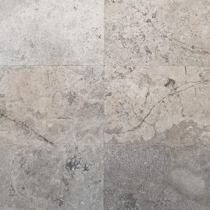 Tumbled Unfilled Silver Travertine Tile