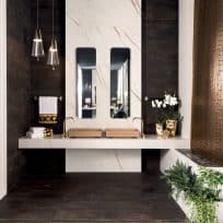 Versace Ceramics Eterno Intreccio Carbon Matt Rectified Porcelain Timber Look Tile 4289