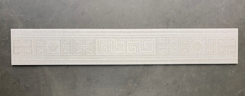 Versace Ceramics Greek Fascia Bianco Porcelain Decor Tile 6663