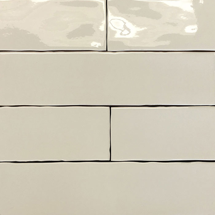 Only 14 M2 Wavy Beige Gloss Ceramic Subway Wall Tile