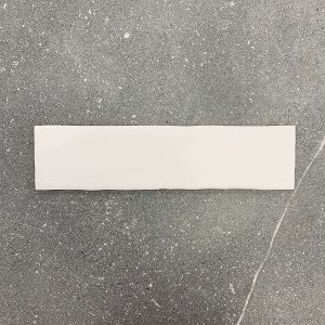 White Matt Subway Tile Irregular Edge
